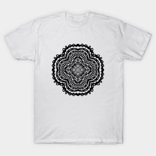 Trippy mandala spiral pattern T-Shirt